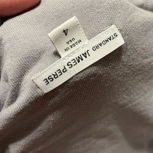 James Perse light grey long sleeve cowl sweater size 4